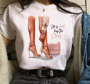 Life Is Short Buy the Shoes Tees