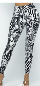 Zebra Print Leggings